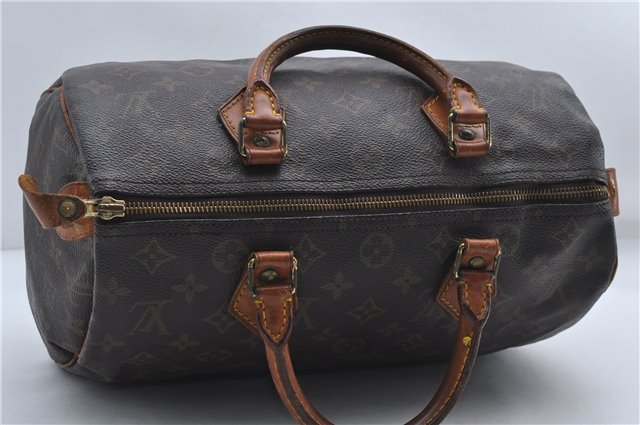 Authentic Louis Vuitton Monogram Speedy 30 Hand Boston Bag M41526 LV 9017D