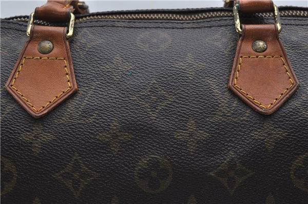 Authentic Louis Vuitton Monogram Speedy 30 Hand Boston Bag M41526 LV 9017D