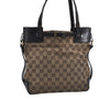 Authentic GUCCI Shoulder Hand Bag Purse GG Canvas Leather 107757 Brown 9018D