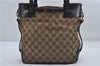Authentic GUCCI Shoulder Hand Bag Purse GG Canvas Leather 107757 Brown 9018D