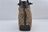 Authentic GUCCI Shoulder Hand Bag Purse GG Canvas Leather 107757 Brown 9018D