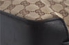Authentic GUCCI Shoulder Hand Bag Purse GG Canvas Leather 107757 Brown 9018D
