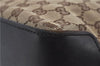 Authentic GUCCI Shoulder Hand Bag Purse GG Canvas Leather 107757 Brown 9018D