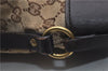 Authentic GUCCI Shoulder Hand Bag Purse GG Canvas Leather 107757 Brown 9018D