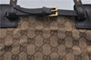 Authentic GUCCI Shoulder Hand Bag Purse GG Canvas Leather 107757 Brown 9018D