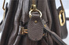 Authentic Chloe Paraty 2Way Shoulder Hand Bag Purse Leather Brown 9020D