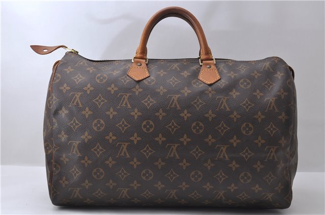 Authentic Louis Vuitton Monogram Speedy 40 Hand Bag M41522 LV 9022C