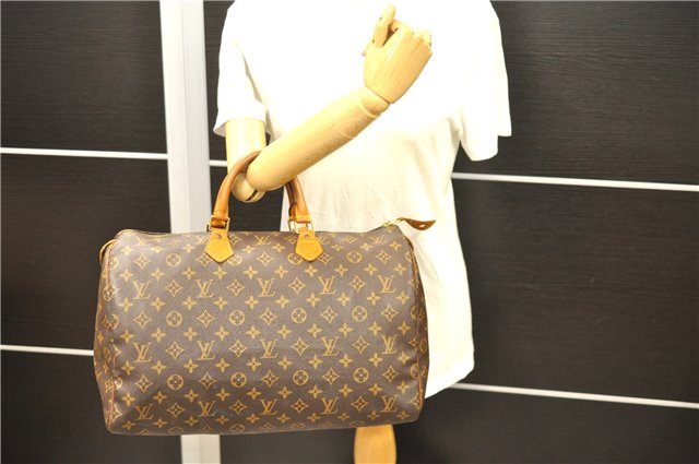 Authentic Louis Vuitton Monogram Speedy 40 Hand Bag M41522 LV 9022C