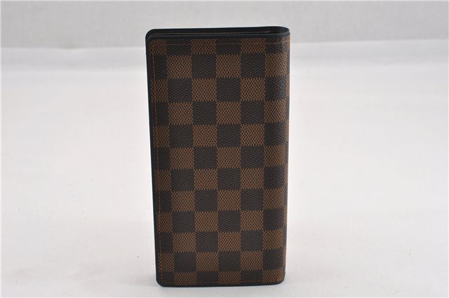 Authentic Louis Vuitton Damier Portefeuille Brazza Long Wallet N63168 LV 9022F