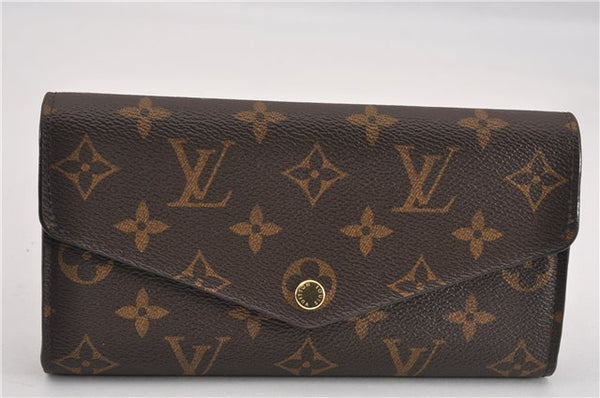 Authentic Louis Vuitton Monogram Portefeuille Sarah Purse Wallet M60531 LV 9024F