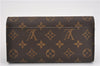 Authentic Louis Vuitton Monogram Portefeuille Sarah Purse Wallet M60531 LV 9024F