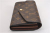 Authentic Louis Vuitton Monogram Portefeuille Sarah Purse Wallet M60531 LV 9024F