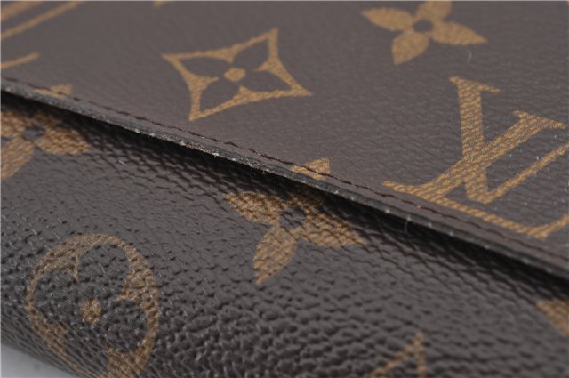 Authentic Louis Vuitton Monogram Portefeuille Sarah Purse Wallet M60531 LV 9024F