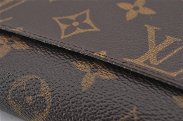 Authentic Louis Vuitton Monogram Portefeuille Sarah Purse Wallet M60531 LV 9024F