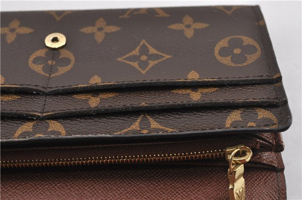 Authentic Louis Vuitton Monogram Portefeuille Sarah Purse Wallet M60531 LV 9024F