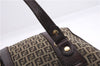 Authentic FENDI Zucchino Shoulder Hand Bag Purse Canvas Leather Brown 9026D