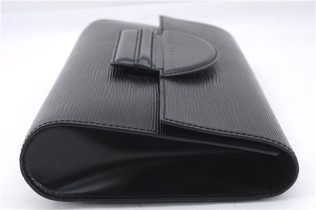 Authentic Louis Vuitton Epi Chaillot Clutch Bag Black M52542 LV 9030D