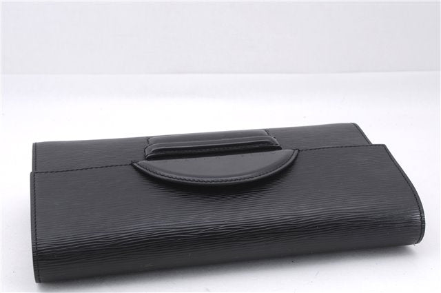 Authentic Louis Vuitton Epi Chaillot Clutch Bag Black M52542 LV 9030D