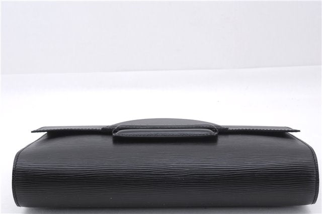 Authentic Louis Vuitton Epi Chaillot Clutch Bag Black M52542 LV 9030D