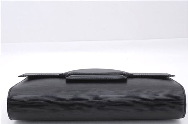 Authentic Louis Vuitton Epi Chaillot Clutch Bag Black M52542 LV 9030D