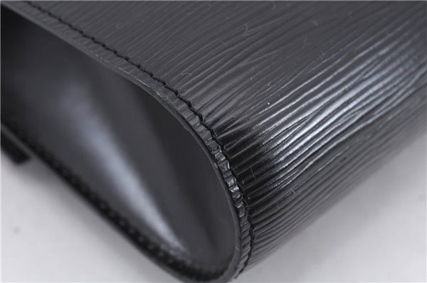 Authentic Louis Vuitton Epi Chaillot Clutch Bag Black M52542 LV 9030D
