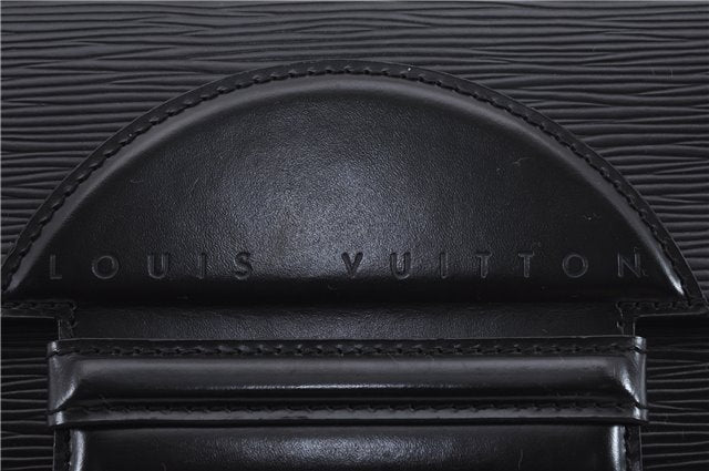 Authentic Louis Vuitton Epi Chaillot Clutch Bag Black M52542 LV 9030D