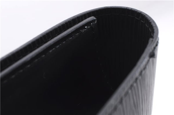 Authentic Louis Vuitton Epi Chaillot Clutch Bag Black M52542 LV 9030D