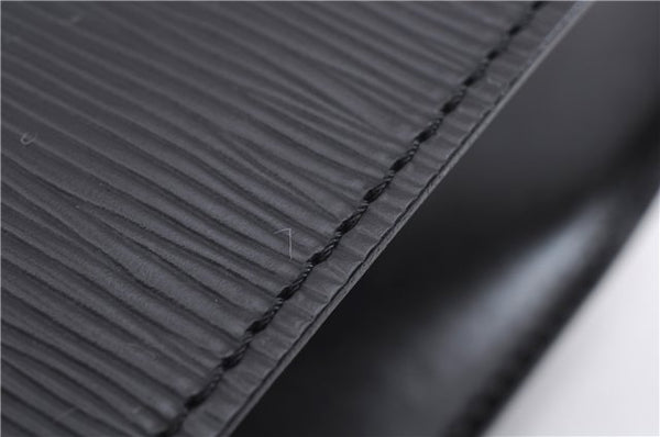 Authentic Louis Vuitton Epi Chaillot Clutch Bag Black M52542 LV 9030D