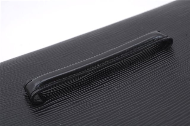 Authentic Louis Vuitton Epi Chaillot Clutch Bag Black M52542 LV 9030D