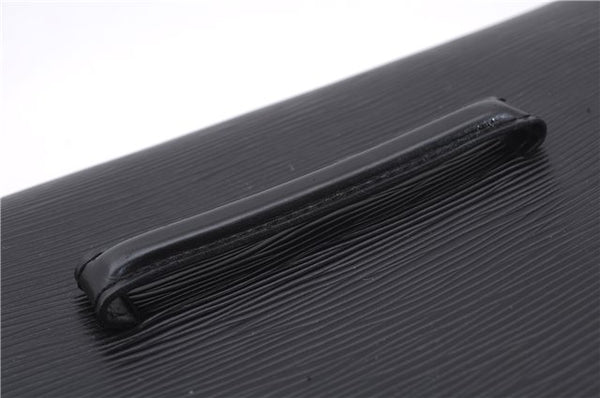 Authentic Louis Vuitton Epi Chaillot Clutch Bag Black M52542 LV 9030D