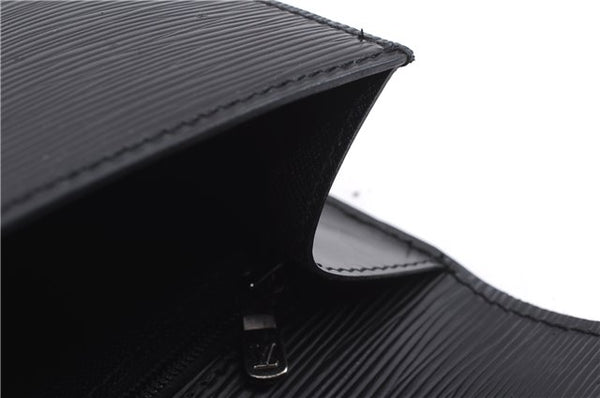 Authentic Louis Vuitton Epi Chaillot Clutch Bag Black M52542 LV 9030D