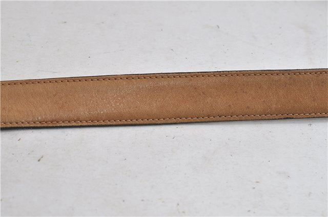 Authentic CELINE C Macadam Blason Shoulder Cross Bag PVC Leather Beige 9034C