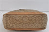 Authentic CELINE C Macadam Blason Shoulder Cross Bag PVC Leather Beige 9034C
