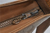 Authentic CELINE C Macadam Blason Shoulder Cross Bag PVC Leather Beige 9034C