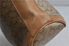 Authentic CELINE C Macadam Blason Shoulder Cross Bag PVC Leather Beige 9034C