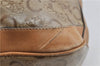 Authentic CELINE C Macadam Blason Shoulder Cross Bag PVC Leather Beige 9034C