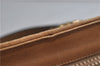 Authentic CELINE C Macadam Blason Shoulder Cross Bag PVC Leather Beige 9034C