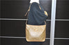 Authentic CELINE C Macadam Blason Shoulder Cross Bag PVC Leather Beige 9034C