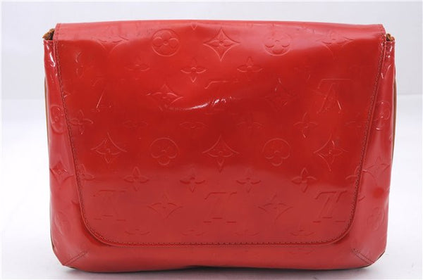 Auth Louis Vuitton Vernis Thompson Street Shoulder Bag Red M91094 LV Junk 9034D