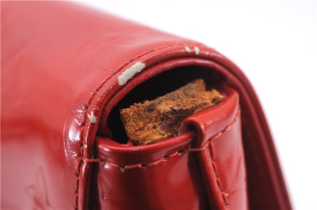 Auth Louis Vuitton Vernis Thompson Street Shoulder Bag Red M91094 LV Junk 9034D