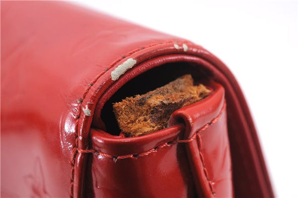 Auth Louis Vuitton Vernis Thompson Street Shoulder Bag Red M91094 LV Junk 9034D