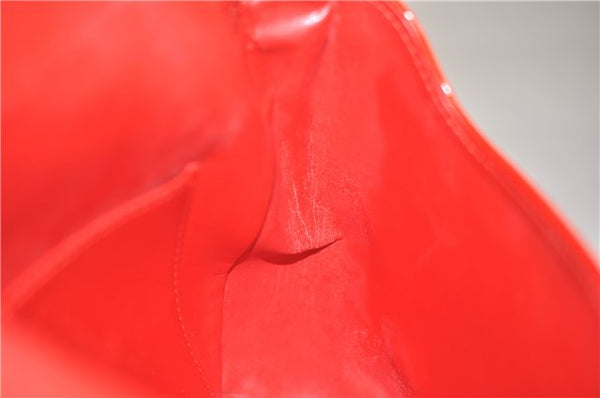 Auth Louis Vuitton Vernis Thompson Street Shoulder Bag Red M91094 LV Junk 9034D