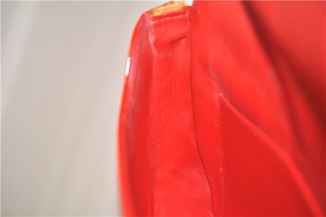 Auth Louis Vuitton Vernis Thompson Street Shoulder Bag Red M91094 LV Junk 9034D