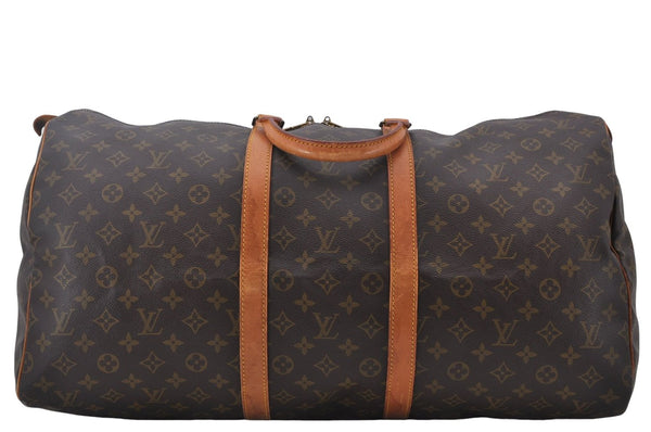 Authentic Louis Vuitton Monogram Keepall 55 Travel Boston Bag M41424 LV 9035D