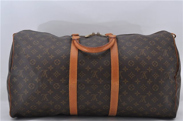 Authentic Louis Vuitton Monogram Keepall 55 Travel Boston Bag M41424 LV 9035D