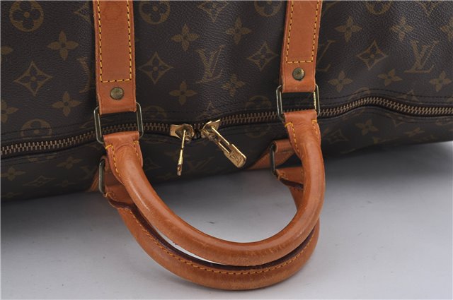 Authentic Louis Vuitton Monogram Keepall 55 Travel Boston Bag M41424 LV 9035D