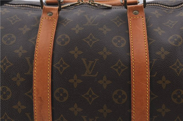 Authentic Louis Vuitton Monogram Keepall 55 Travel Boston Bag M41424 LV 9035D