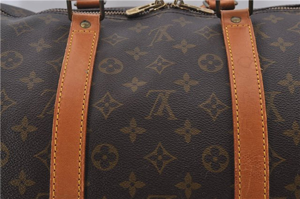 Authentic Louis Vuitton Monogram Keepall 55 Travel Boston Bag M41424 LV 9035D