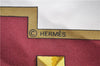 Authentic HERMES Carre 90 Scarf "Les Cles" Silk Red 9036D