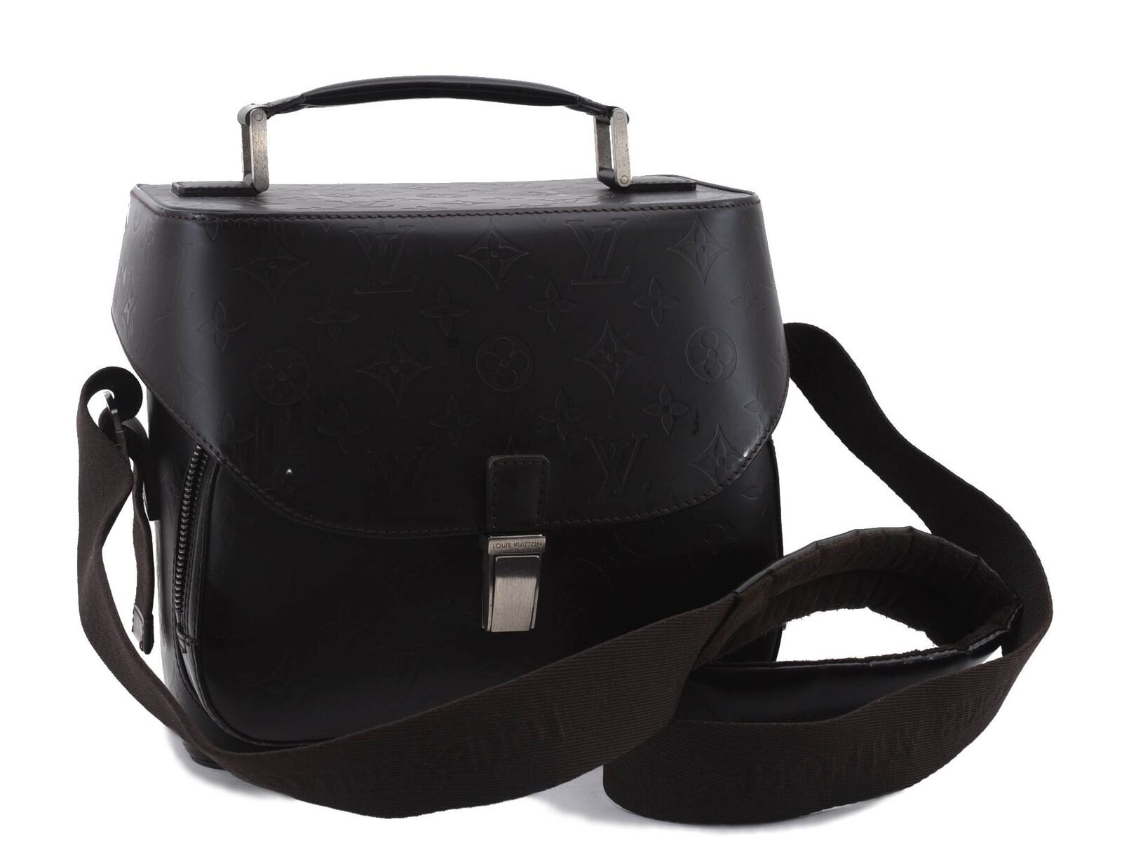 Auth LOUIS VUITTON Monogram Glace Charlie Shoulder Camera Bag M46510 Brown 9038B